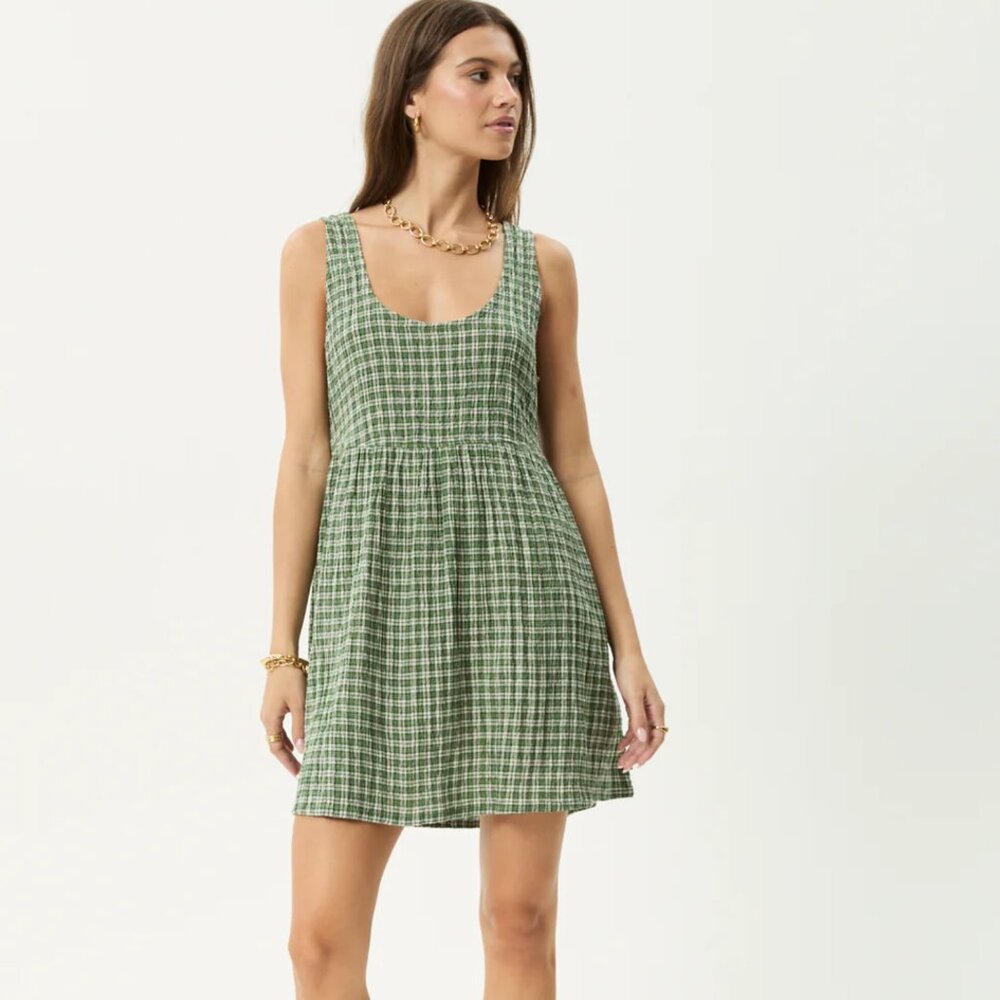 AFENDS Base Jesse- Seersucker Mini Dress Seersucker Mini Dress